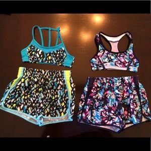 Champion Girls Sports Bra & Shorts Set-Bundle of 2